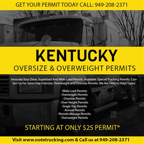 kentucky oversize permits phone number